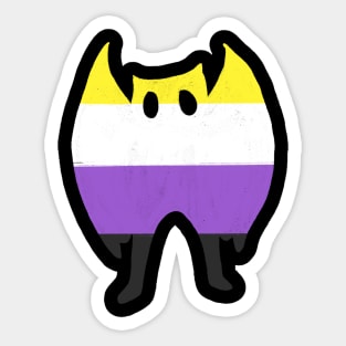 Mothman enby pride Sticker